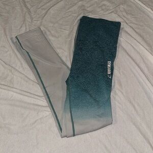 teal ombré gymshark leggings